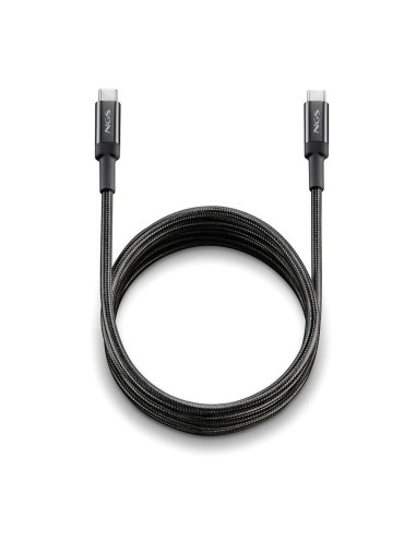 Cable usb tipo c ngs knot 65w - 2 2m -  macho - macho -  negro