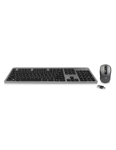 Kit teclado + mouse raton ewent ew3272 wireless inalambrico