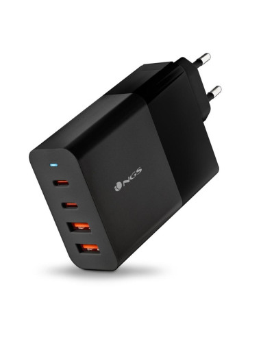 Cargador de pared ngs bud100w 100w 2x usb tipo c 2x usb tipo a
