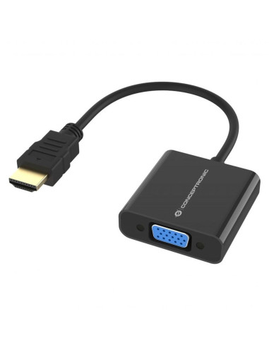 Adaptador hdmi a vga conceptronic 0.25m -  macho - hembra -  negro