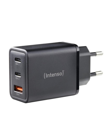 Cargador de pared intenso gan w65acc 2x usb tipo c 1x usb tipo a negro