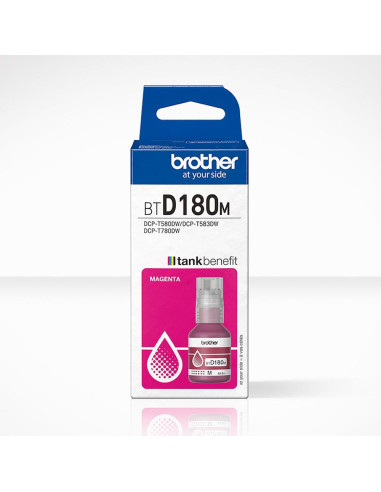 Botella tinta brother btd180m magenta 5000 paginas
