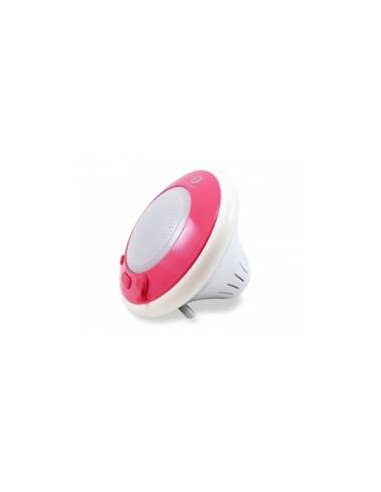 Altavoz conceptronic resistente al agua flotante rosa