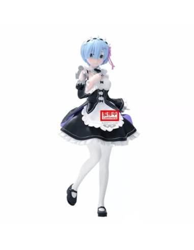 Figura banpresto re: zero starting life in another world glitter & glamours rem maid ver. 24cm