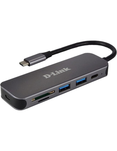 Hub d - link usb tipo c 6 en 1