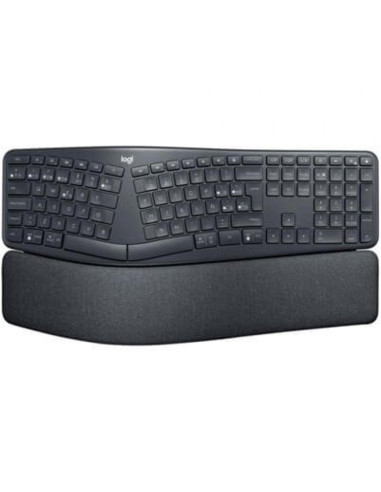 Teclado logitech ergo k860 ergonomico bluetooth & wireless grafito