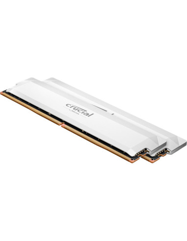 Memoria ram ddr5 64gb 2x32gb crucial pro white - udimm - 6400mhz - pc5 51200 - cl40