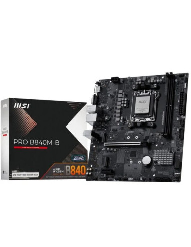 Placa base msi am5 pro b840m - b ddr5 matx