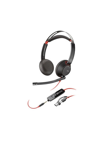 Auriculares poly blackwire 5220 negro