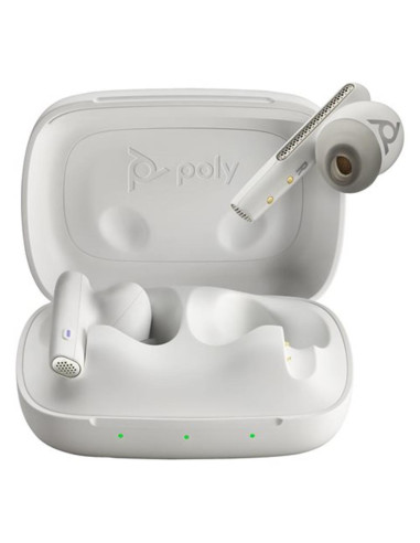 Estuche de carga auriculares poly voyager free 60 uc inalambrico blanco
