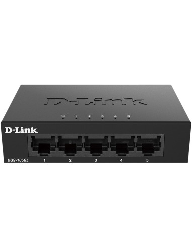 Switch d - link 5 puertos gigabite plug & play metal