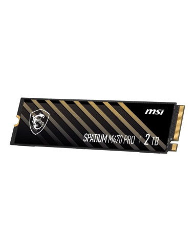 Disco duro interno solido ssd msi spatium m470 pro 2tb m.2 nvme pcie4