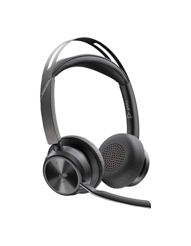 Auriculares poly voyager focus 2 inalambrico negro