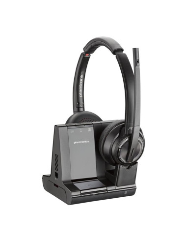 Auriculares poly savi 8220 office inalambrico negro