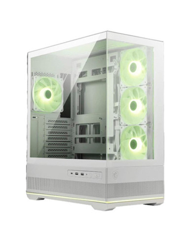 Caja ordenador gaming msi mag pano 110r pz atx rgb cristal templado blanco
