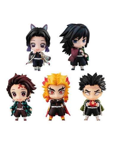 Pack 5 figuras megahouse demon slayer kimetsu no yaiba sailor tanjiro & the hashira set a