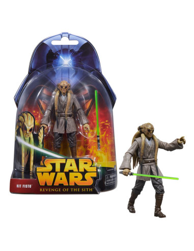 Figura hasbro star wars revenge of the sith kit fisto