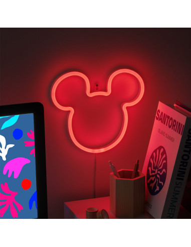 Luz neón paladone mickey mouse