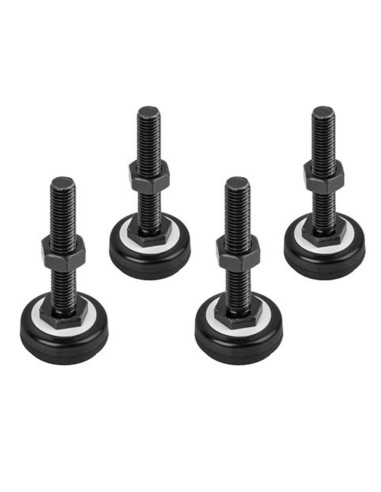 Pie lanberg m10 para armario rack 4 unidades