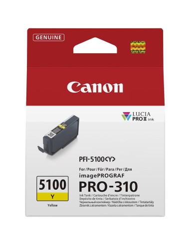 Cartucho tinta canon pfi - 5100 amarillo