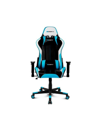 Silla gaming drift dr175 azul incluye cojines cervical y lumbar