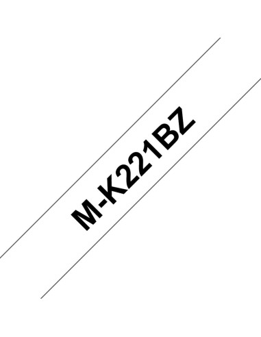 Cinta laminada brother mk221bz 9mm x 8m