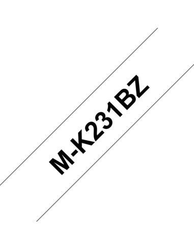Cinta laminada brother mk231bzbr/ 12mm x 8m