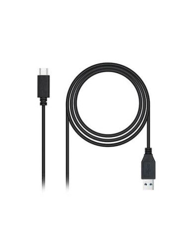 Cable usb(a) 3.1 a usb(c) 3.1 nanocable 1.5m negro -  macho a macho