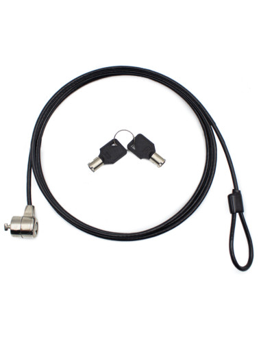 Cable seguridad para portatil nilox con llave 1.8m