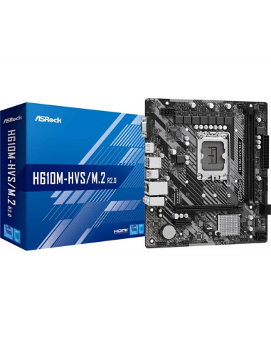 Placa base asrock 1700 h610m - hvs - m.2 r2.0