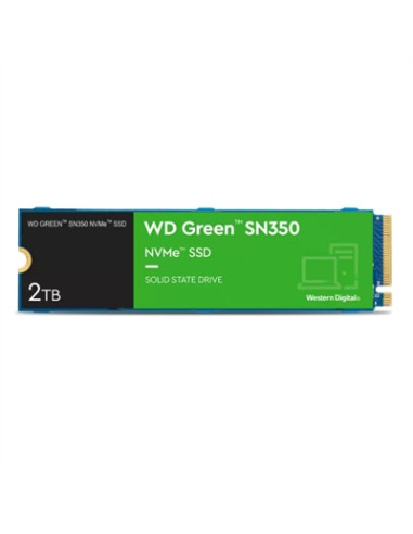 Disco duro interno ssd wd western digital green sn350 wds200t3g0c 2tb m.2 pci express 3.0 nvme