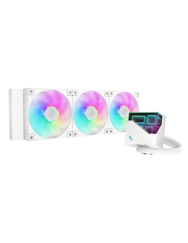 Kit refrigeracion liquida deepcool lt360 argb 360mm blanco