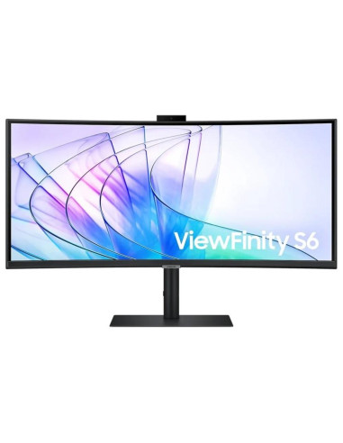 Monitor samsung 34 pulgadas viewfinity s6 ls34c652vauxen - webcam -  uwqhd - curvo