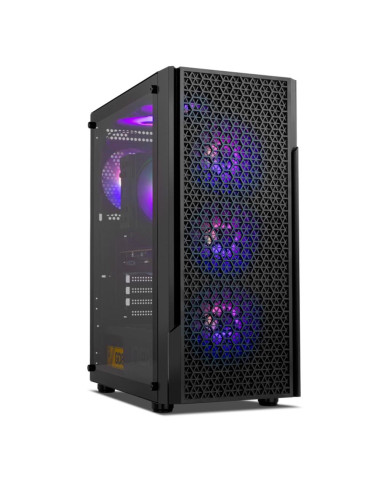 Caja ordenador gaming nox infinity beta airflow itx argb cristal templado negra