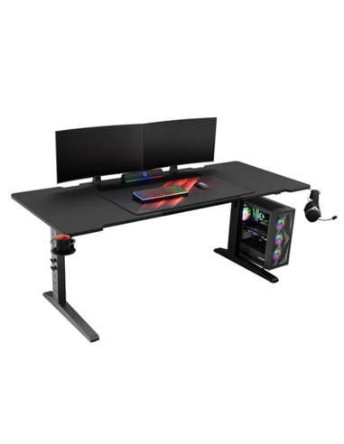 Mesa gaming genesis holm modular 180 rgb negro 180x75 cm