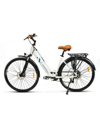 Bicicleta electrica smartgyro sunset blanca 250w 1000mah 50km auto