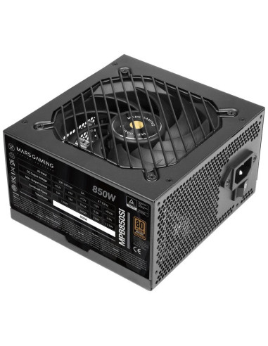 Fuente de alimentacion  mars gaming 850w mpb850si extreme silence 80 plus bronze negro
