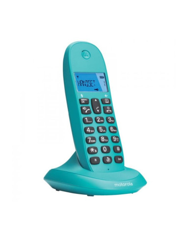 Telefono motorola c1001lb+ turquesa