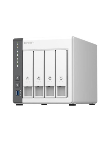 Servidor nas qnap k - ts - 433 - 4g+4xmn10ada600s 4 bahias 4gb gigabit ethernet