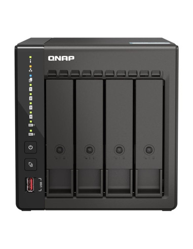 Servidor nas qnap k - ts - 453e - 8g+4xmn10ada600s 4 bahias 8gb gigabit ethernet