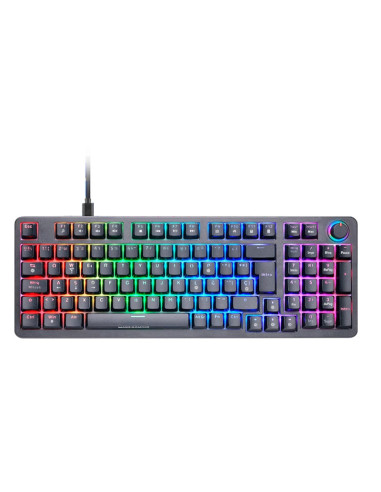 Teclado mars gaming mkproyes silent switch rgb negro