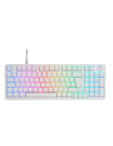 Teclado mars gaming mkprowbes blueswitch rgb blanco