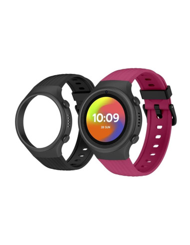 Smartwatch spc smartee 4g junior 1.2 pulgadas rosa + funda negra