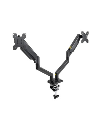 Soporte mesa tooq hasta 34 pulgadas vesa 100 x 100 max 10kg brazo doble