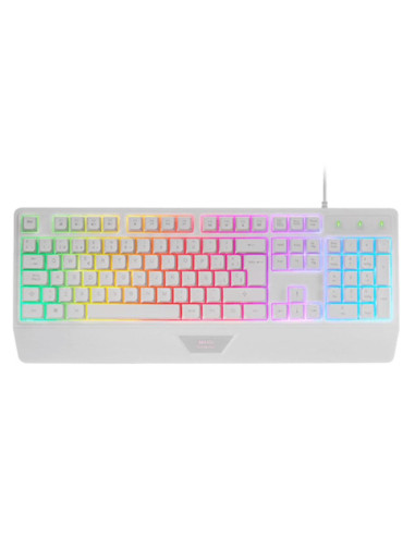 Teclado mars gaming mk124 blanco