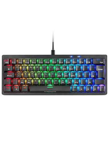 Teclado mars gaming mkminiprobes negro