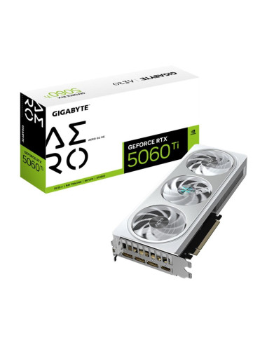 Tarjeta grafica gigabyte rtx 5060 ti aero oc 8gb gddr7 white