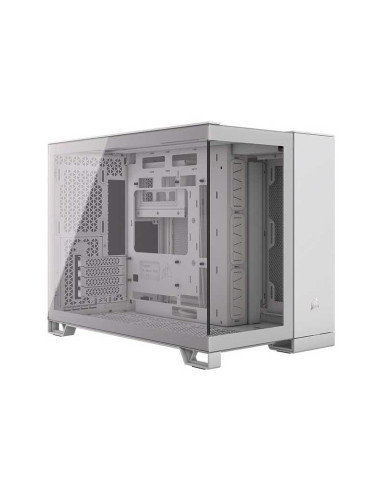 Caja micro - atx semitorre dual corsair 2500x cristal templado white