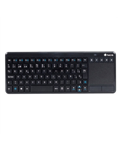 Teclado inalambrico ngs tv warrior con touchpad