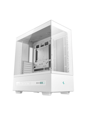 Caja ordenador gaming deepcool atx ch690 cristal templado blanca